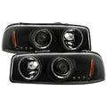 Spyder GMC Sierra 1500/2500/3500 99-06 Projector Headlights LED Halo LED Black PRO-YD-CDE00-HL-BK 5009357
