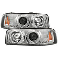 Spyder GMC Sierra 1500/2500/3500 99-06 Projector Headlights LED Halo LED Chrome PRO-YD-CDE00-HL-C 5009364