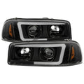 Spyder GMC Sierra 1500/2500/3500 99-06 V2 Projector Headlights - DRL - Black PRO-YD-CDE00V2-LB-BK 5084521