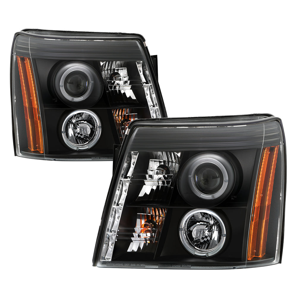 Spyder Cadillac Escalade 02-06 Projector Xenon/HID Model- LED Halo DRL Blk PRO-YD-CE02-HID-DRL-BK 5042286