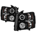 Spyder Chevy Silverado 1500 07-13 Projector Headlights LED Halo LED Blk PRO-YD-CS07-HL-BK 5009494