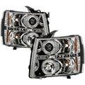 Spyder Chevy Silverado 1500 07-13 Projector Headlights LED Halo LED Chrm PRO-YD-CS07-HL-C 5009500