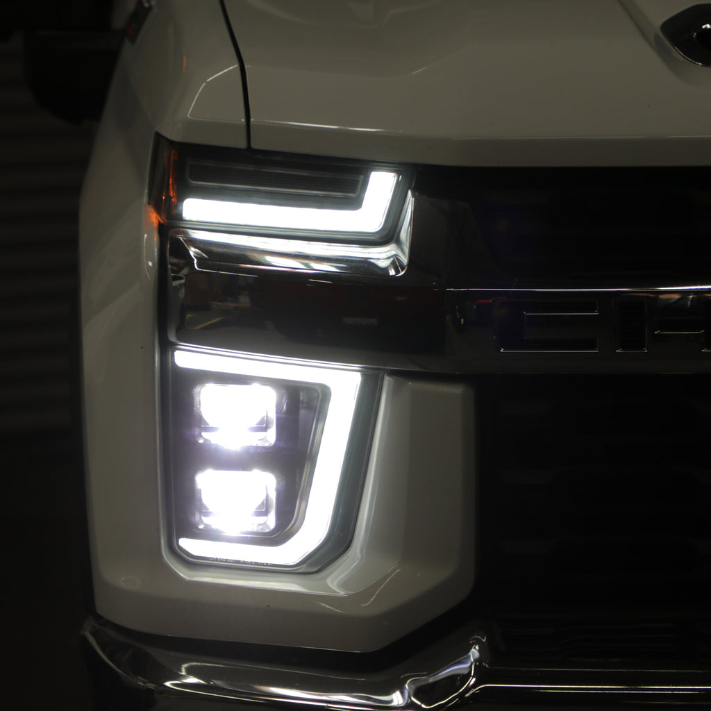 SPYDER Chevy Silverado 20-23 HD 2500/3500 High-Power LED Module - Black (PRO-YD-CSHD20AP-SEQ-BK) 5088840