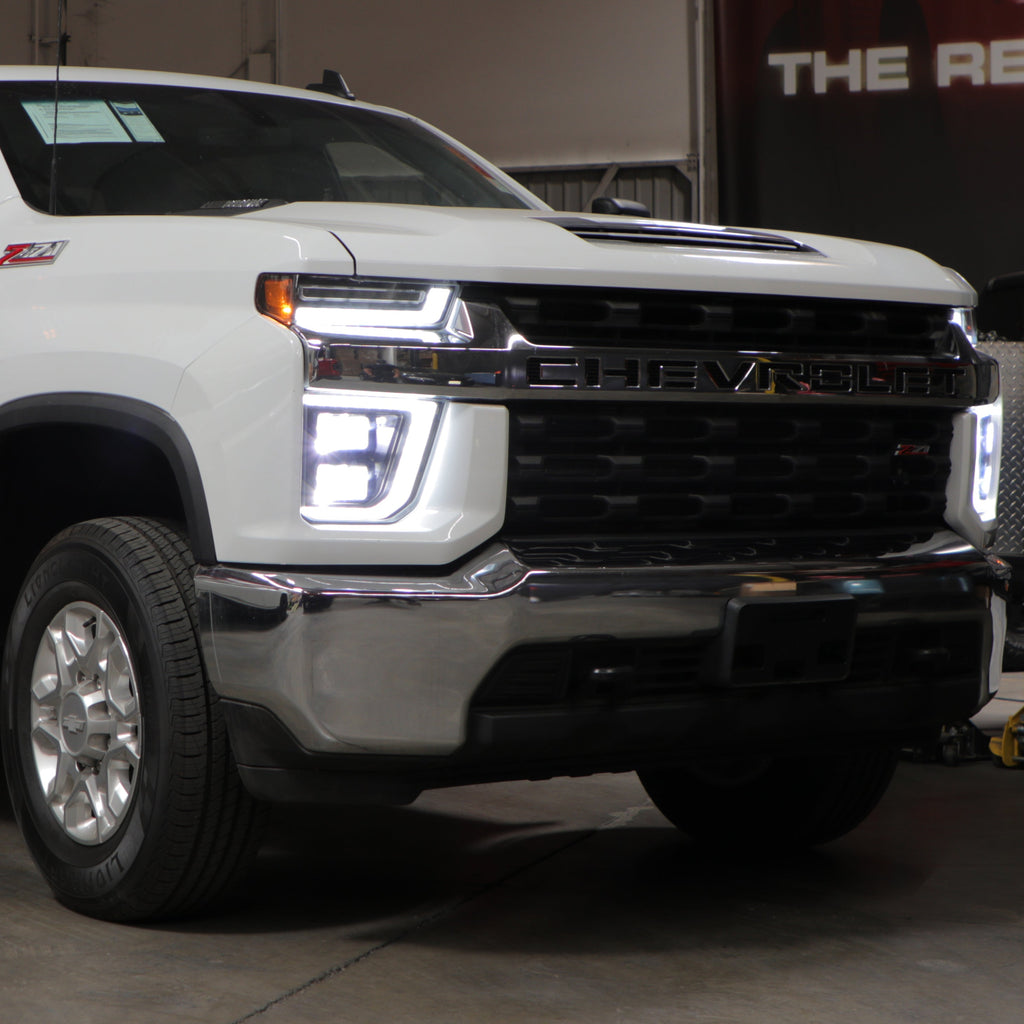 SPYDER Chevy Silverado 20-23 HD 2500/3500 High-Power LED Module - Black (PRO-YD-CSHD20AP-SEQ-BK) 5088840