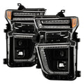 SPYDER 20-23 Chevy Silverado 2500/3500 Proj Headlights - LED DRL - Black PRO-YD-CSHD20SI-SEQ-BK 5088796