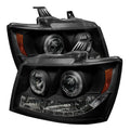 Spyder Chevy Suburban 1500 07-14 Projector Headlights LED Halo LED Blk Smke PRO-YD-CSUB07-HL-BSM 5078346