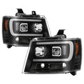 Spyder 07-14 Chevy Suburban/1500/2500/Tahoe V2 Projector Headlights All Blk PRO-YD-CSUB07V2-DRL-BKV2 5085986