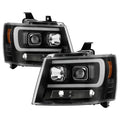 Spyder Chevy Suburban 1500/2500 07-14 Tahoe 07-14 LED Headlights Black PRO-YD-CSUB07V2PL-BK 5087515