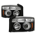Spyder Dodge Dakota 05-07 Projector Headlights LED Halo Black High H1 Low H1 PRO-YD-DDAK05-BK 5009760