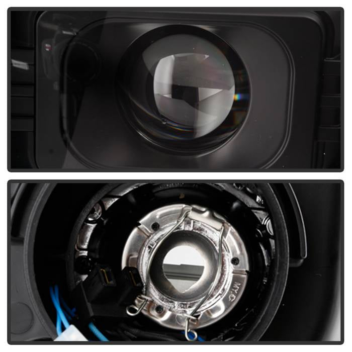 Spyder 04-06 Dodge Durango Projector Headlights - Black PRO-YD-DDU04-LB-BK 5086600