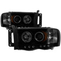 Spyder Dodge Ram 1500 02-05 03-05 Projector Headlights CCFL Halo LED Blk Smke PRO-YD-DR02-CCFL-BSM 5078797