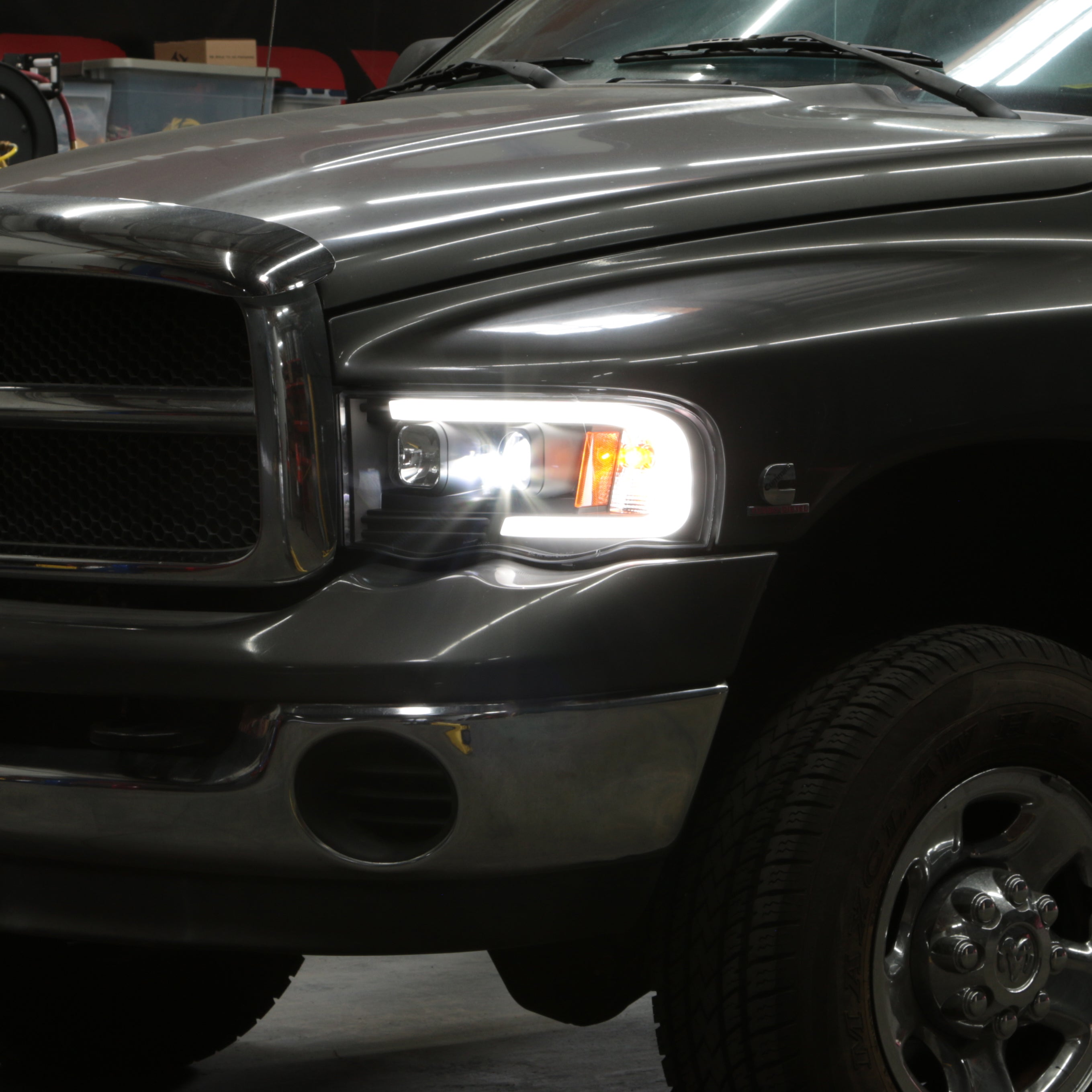 Spyder Dodge Ram 1500 02-05/Ram 2500/3500 03-05 High-Power LED Headlights - Black PRO-YD-DR02V2PL-BK 5088079