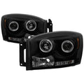 Spyder Dodge Ram 1500 06-08 06-09 Projector Headlights LED Halo LED Blk Smke PRO-YD-DR06-HL-BSM 5078391