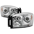 Spyder Dodge Ram 1500 06-08/Ram 2500 06-09 Projector Headlights LED Halo LED Chrm PRO-YD-DR06-HL-C 5010018