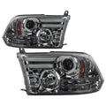 Spyder Dodge Ram 09-12 Projector Headlights Light Bar DRL Smoke PRO-YD-DR09-LBDRL-SM 5081742