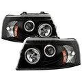 Spyder Ford Expedition 03-06 Projector Headlights LED Halo LED Blk (Not Included) PRO-YD-FE03-HL-BK 5010117