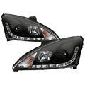 Spyder Ford Focus 00-04 Projector Headlights (Do Not Fit SVT Model)- DRL Blk PRO-YD-FF00-DRL-BK 5010162