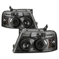 Spyder Ford F150 04-08 Projector Headlights Version 2 LED Halo LED Smke PRO-YD-FF15004-HL-G2-SM 5010223