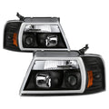 Spyder Ford F-150 04-08 High-Power LED Headlights - Black PRO-YD-FF15004PL-BK 5088161