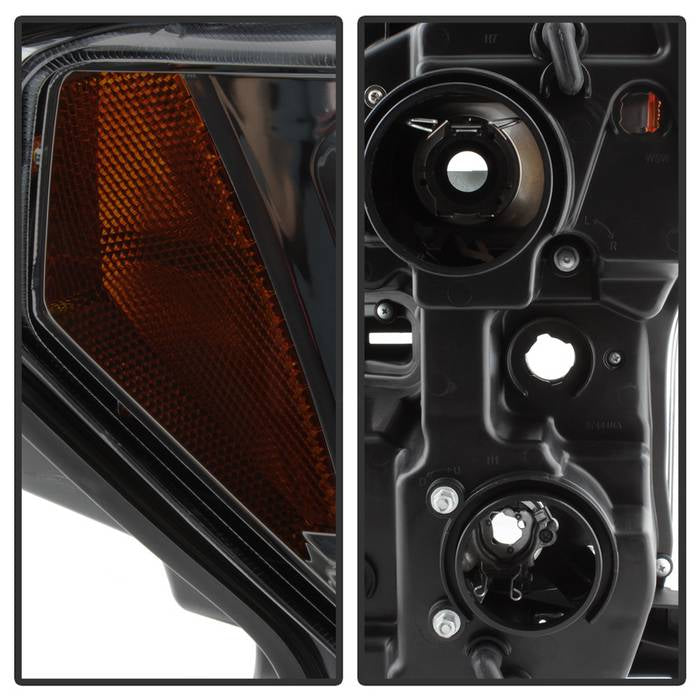 Spyder Ford F150 2015-2017 Projector Headlights - Light Bar DRL LED - Smoke PRO-YD-FF15015-LBDRL-SM 5083678