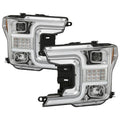 Spyder Signature Ford F150 18-19 (Halogen Model) Proj. Headlights - Chrome (PRO-YD-FF15018-LBSEQ-C) 5086631