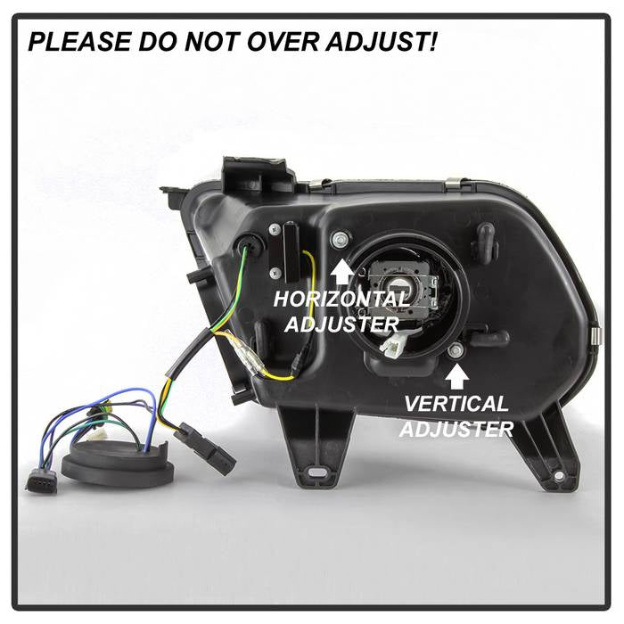 Spyder Ford Mustang 10-13 Projector Headlights - HID Model Only - Black PRO-YD-FM2010V2-HID-BK 5084569