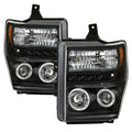 Spyder Ford F250/350/450 Super Duty 08-10 Projector Headlights LED Halo LED Blk PRO-YD-FS08-HL-BK 5010575