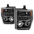 Spyder Signature Ford F250/350/450 Super Duty 08-10 Projector Headlights (PRO-YD-FS08-HL-BKV2) 5086006