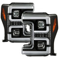 Spyder Ford F-250/F-350/F450 Super Duty 17-18 Projector Headlights Black PRO-YD-FS17-SBSEQ-BK 5086280