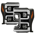 Spyder 17-18 Ford F250/F350/F450 Halogen Model Only -White Light Bar- Black- PRO-YD-FS17HALSI-BK 5087850