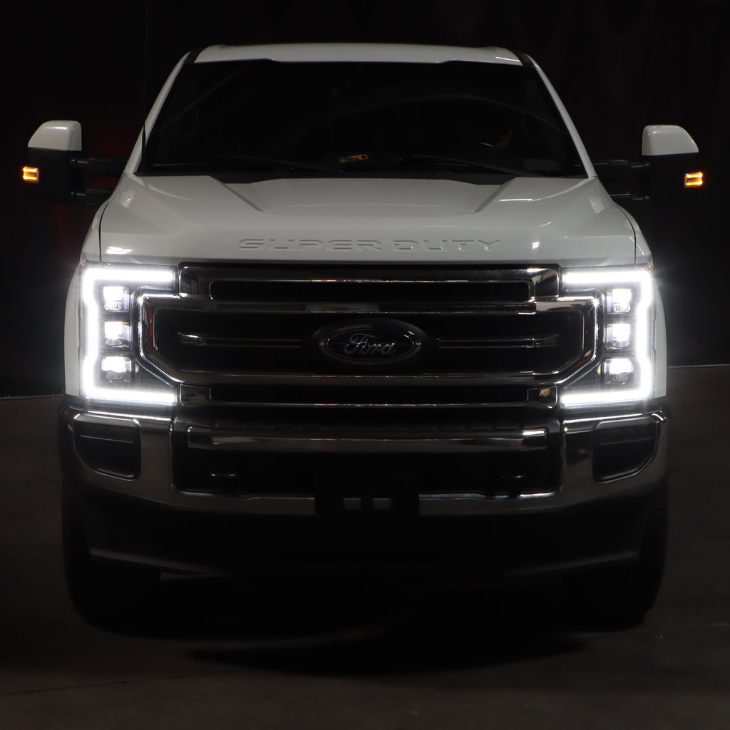 SPYDER Apex 20-22 Ford F250/F350 (Halogen) High-Power LED Headlights - Black PRO-YD-FS20HALAP-SEQ-BK 5088635