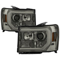 Spyder GMC Sierra 1500/2500/3500 07-13 V2 Projector Headlights - Smoke PRO-YD-GS07V2-LBDRL-SM 5083654