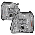 Spyder GMC Yukon 07-14/GMC Yukon XL 07-14 Projector Headlights LED Halo LED Chrome PRO-YD-GY07-HL-C 5029324