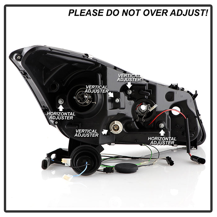 Spyder Honda Accord 08-12 4Dr Projector Headlights- LED Halo DRL Smke PRO-YD-HA08-4D-HL-SM 5010681