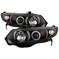 Spyder Honda Civic 06-08 2Dr Projector Headlights LED Halo Black High H1 Low H1 PRO-YD-HC06-2D-HL-BK 5010780