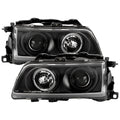 Spyder Honda Civic 90-91/CRX 90-91 Projector Headlights LED Halo Blk PRO-YD-HC90-HL-BK 5010827