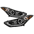 Spyder Hyundai Elantra 11-13 Projector Headlights LED Halo DRL Blk PRO-YD-HYELAN11-DRL-BK 5073662