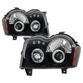 Spyder Jeep Grand Cherokee 05-07 Projector Headlights LED Halo LED Blk Low 9006 PRO-YD-JGC05-HL-BK 5011091