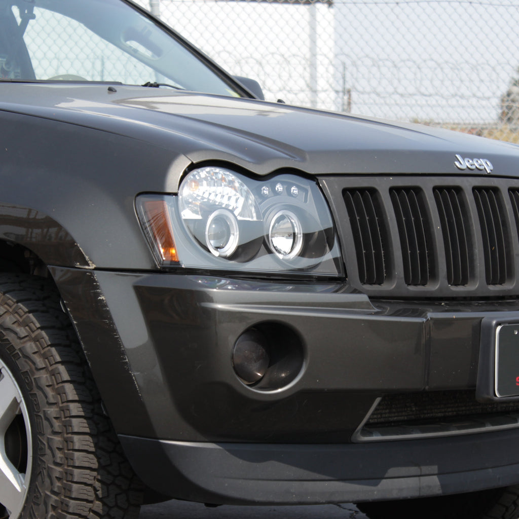 Spyder Jeep Grand Cherokee 05-07 Projector Headlights LED Halo LED Blk Low 9006 PRO-YD-JGC05-HL-BK 5011091
