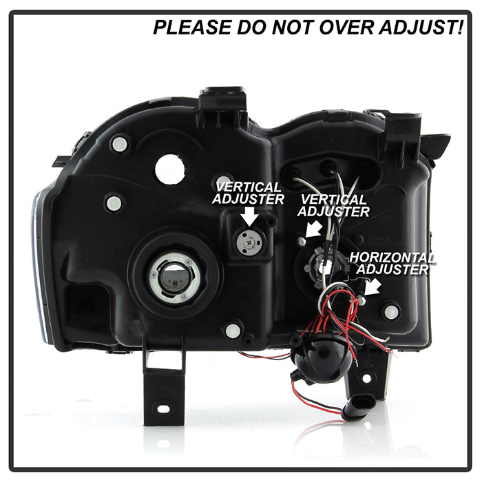 Spyder Jeep Grand Cherokee 05-07 Projector Headlights LED Halo LED Blk Smke PRO-YD-JGC05-HL-BSM 5078551