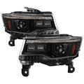 SPYDER 14-21 Jeep Grand Cherokee (HID Model Only) Projector Headlights - Black 5088956