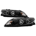 Spyder Mazda 6 03-05 With Fog Lights Projector Headlights LED Halo DRL Blk PRO-YD-M603-FOG-DRL-BK 5042538