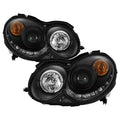 Spyder Mercedes Benz CLK 03-09 Projector Halogen Model- LED Halo DRL Blk PRO-YD-MBCLK03-DRL-BK 5038036