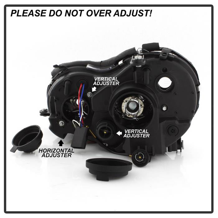 Spyder Mercedes Benz CLK 03-09 Projector Halogen Model- LED Halo DRL Blk PRO-YD-MBCLK03-DRL-BK 5038036