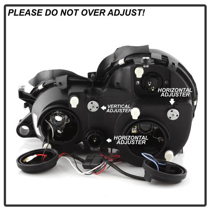 Spyder Mercedes Benz CLK 98-02 Projector Headlights Halogen Model- LED Halo Blk PRO-YD-MBCLK98-HL-BK 5011176