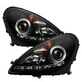 Spyder Mercedes Benz SLK 05-10 Projector Headlights Halogen Model- DRL Blk PRO-YD-MBSLK05-DRL-BK 5032546
