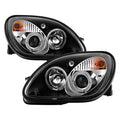 Spyder Mercedes Benz SLK 98-04 1PC Projector Halogen Model- LED Halo Blk PRO-YD-MBSLK98-1PC-HL-BK 5011190