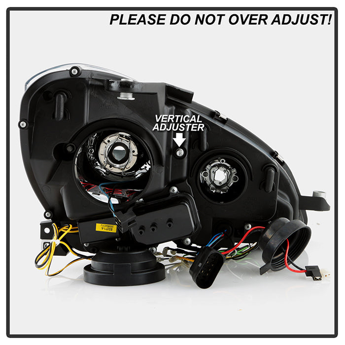 Spyder Mercedes Benz W204 C-Class 12-13 Projector Halogen Model- DRL Blk PRO-YD-MBW20412-DRL-BK 5074249