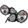 Spyder Mercedes Benz E-Class 95-99 Projector Headlights LED Halo Chrm PRO-YD-MBW21095-HL-C 5011282