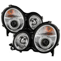 Spyder Mercedes Benz E-Class 00-02 Projector Headlights LED Halo Chrm PRO-YD-MBW21099-HL-C 5011305